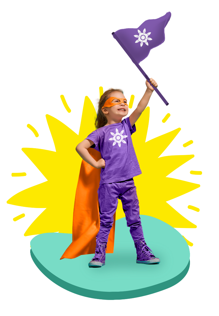 Congresso de Ortodontia Infantil 2024 15 heroina com a bandeira 1